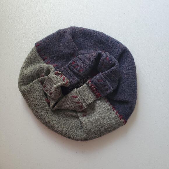 Crispina Ffrench Slouch Hat Womens One Size Multicolor Wool Patchwork Handmade main image 5
